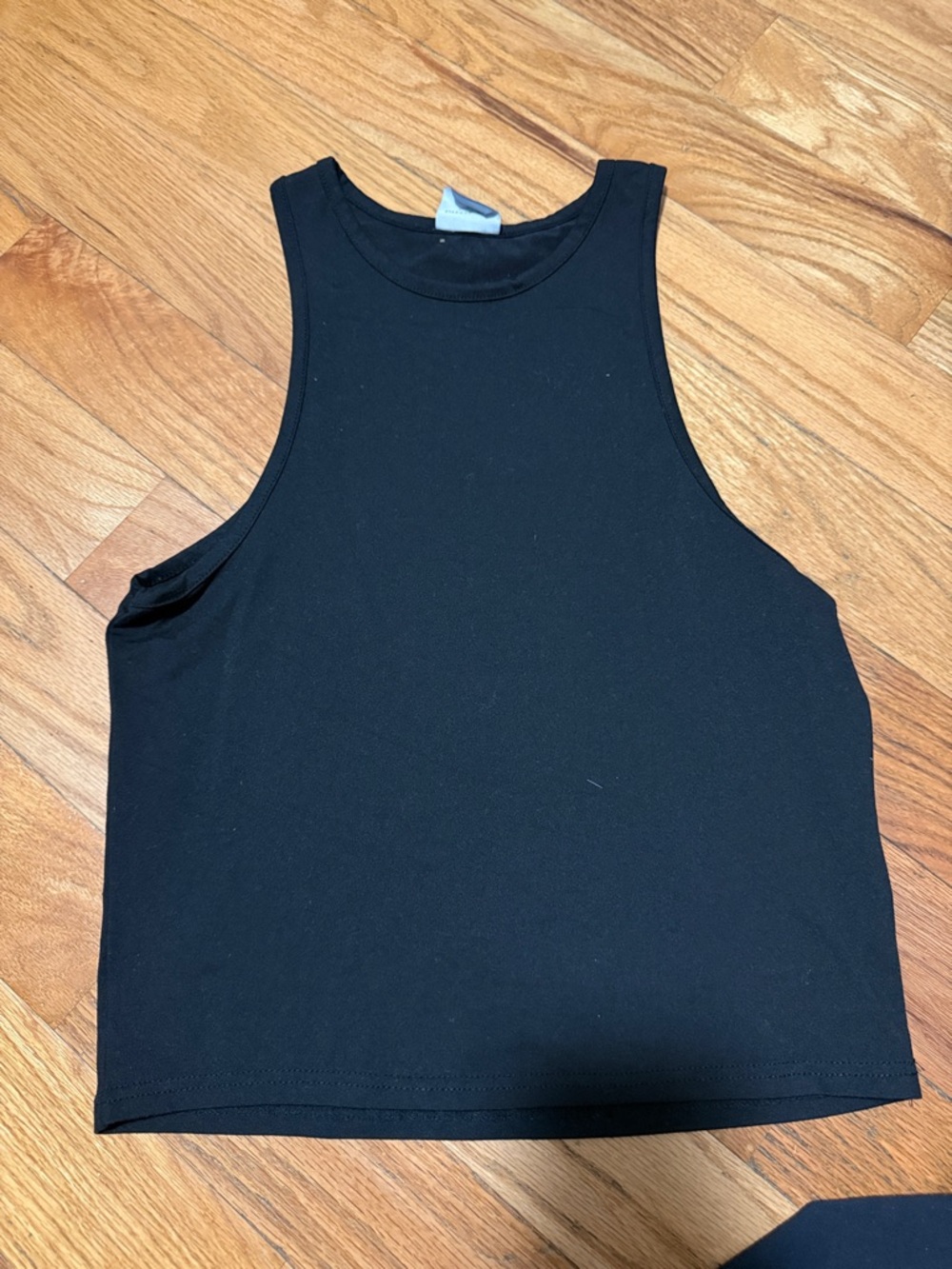 Olivia Rae Black Crewneck Ribbed Tank
